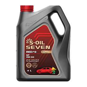 S-OIL SEVEN RED #9 5W30 SP Синтетическое 4л