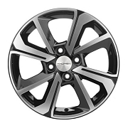 Диск 6x15 4x100 ET48 D54.1 Khomen Wheels V-Spoke 501 Black-FP