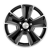Диск 6.5x16 5x114.3 ET50 D66.1 Khomen Wheels U-Spoke 601 Black-FP