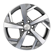 Диск 7x17 5x112 ET43 D57.1 Khomen Wheels Y-Spoke 712 Gray-FP