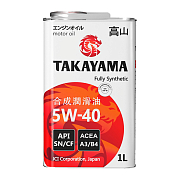Takayama 5W40 SN/CF A3/B4 полусинтетическое 1л