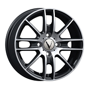 Диск Литой 5.5x14 PCD 4x114.3 ET40 D67.1 Вектор К173 Алмаз черный