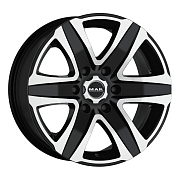 Диск 7.5x17 6x139.7 ET30 D106.1 MAK Stone6 W Black mirror