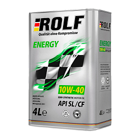 Rolf Energy 10W40 SL/CF A3/B4 полусинтетическое 4л