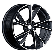 Диск Литой 8.5x19 PCD 5x114.3 ET35 D73.1 Inch ULF-R39P Black Machine Face