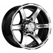Диск 8x16 6x139.7 D110.5 Racing Wheels H-526 BK F/P