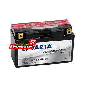 Аккумулятор Varta Moto Agm 7 А/ч L+ прямая EN120A 150x66x94 Болтовые мото