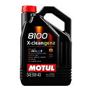 Motul 8100 X-CLEAN GEN2 5w40 синтетическое 5л