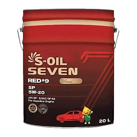S-Oil SEVEN RED #9 SP 5W20 SP синтетическое 20л