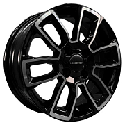 Диск Литой 5.5x14 PCD 4x100 ET38 D67.1 Khomen Wheels KHW1406 Black-FP