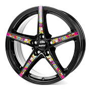 Диск 8x18 5x114.3 ET45 D70.1 ALUTEC Raptr Diamond Black With Stickerbomb