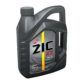 Zic X7 5W40 синтетическое 4л