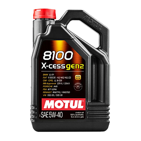 Motul 8100 X-CESS GEN2 5W40 A3/B4 SN/CF Синтетическое 5л
