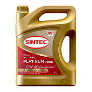Sintec PLATINUM 7000 10W40 SN A3/B4 полусинтетическое 4л