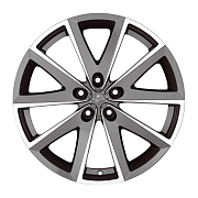 Диск 7.5x17 5x112 ET42 D67.2 Fondmetal 7600 Glossy Titanium Machined