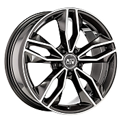 Диск 8x18 5x108 ET45 D63.34 MSW 71 Gloss Dark Grey Full Polished