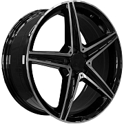 Диск Литой 9x19 PCD 5x112 ET38 D66.6 PDW 5261 Gloss Black Machine Face
