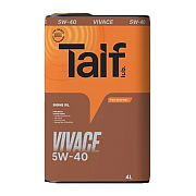 Taif VIVACE 5W40 SN/CF A3/B4 синтетическое 4л