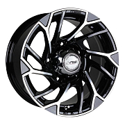 Диск 8x16 5x139.7 D108.2 Racing Wheels H-519 BK F/P