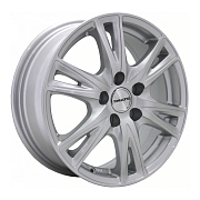 Диск 6x15 5x105 ET39 D56.6 TG Racing LZ593 silver