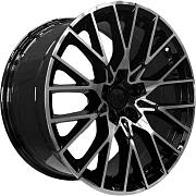 Диск Литой 9.5x19 PCD 5x112 ET33 D66.6 PDW 5408 Gloss Black Machine Face