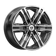 Диск Литой 7.5x17 PCD 6x127 ET45 D77.9 K&K КС1174 Алмаз черный