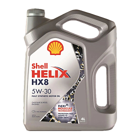 Shell Helix Hx8 Synthetic 5W30 синтетическое 4л