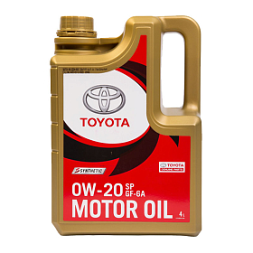 Toyota 0W20 SP синтетическое 4л
