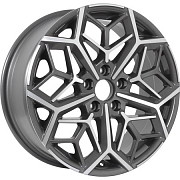 Диск 7x17 5x108 ET50 D63.4 KDW KD1710 Grey Front Polished