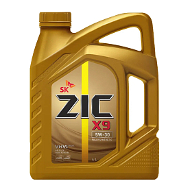 ZIC X9 5W30 SL/CF A3/B3/B4 Синтетическое 4л