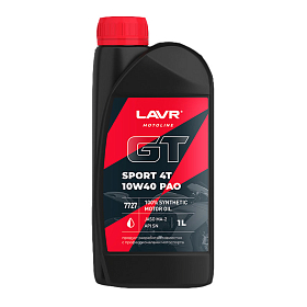 Lavr МОТО GT SPORT 4T 10W40 синтетическое 1л