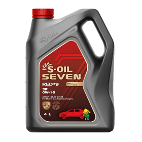S-Oil SEVEN RED #9 0W16 SP синтетическое 4л