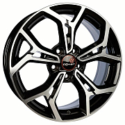 Диск Литой 7x17 PCD 5x112 ET49 D57.1 Вектор R203 Алмаз черный