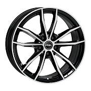Диск 8x18 5x112 ET30 D66.5 Rial X12 Diamant black front polished